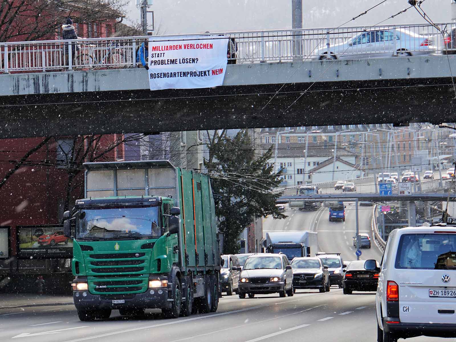 Seit Wochen kämpft die SP gegen das geplante Rosengartenprojekt. Nun wird die Stimmbevölkerung den Tunnel stoppen müssen.