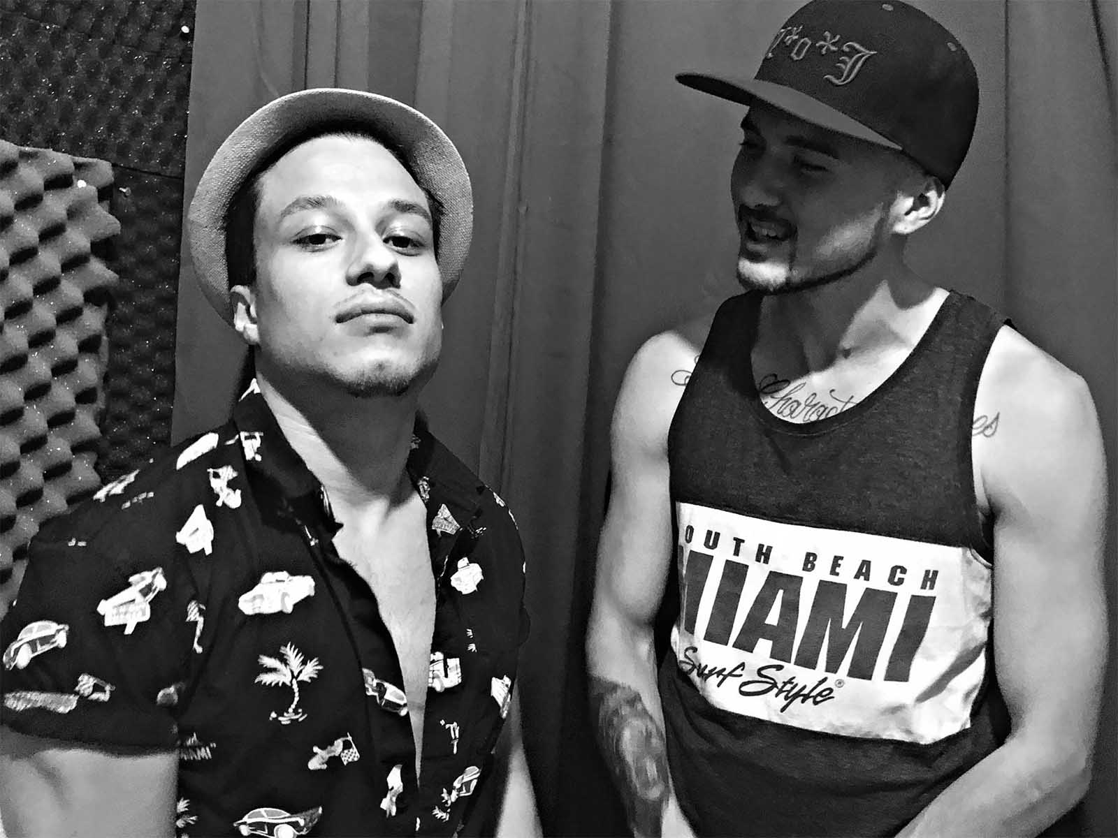 Das Produzenten-Duo L*o*J, Loris Buonsanti (links), Josh Duvernay (rechts)