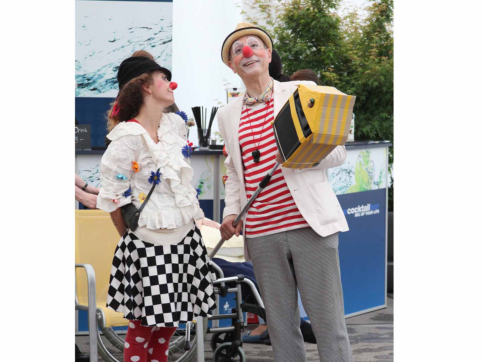 Die Gero Clowns Mozzarella und Pepo.