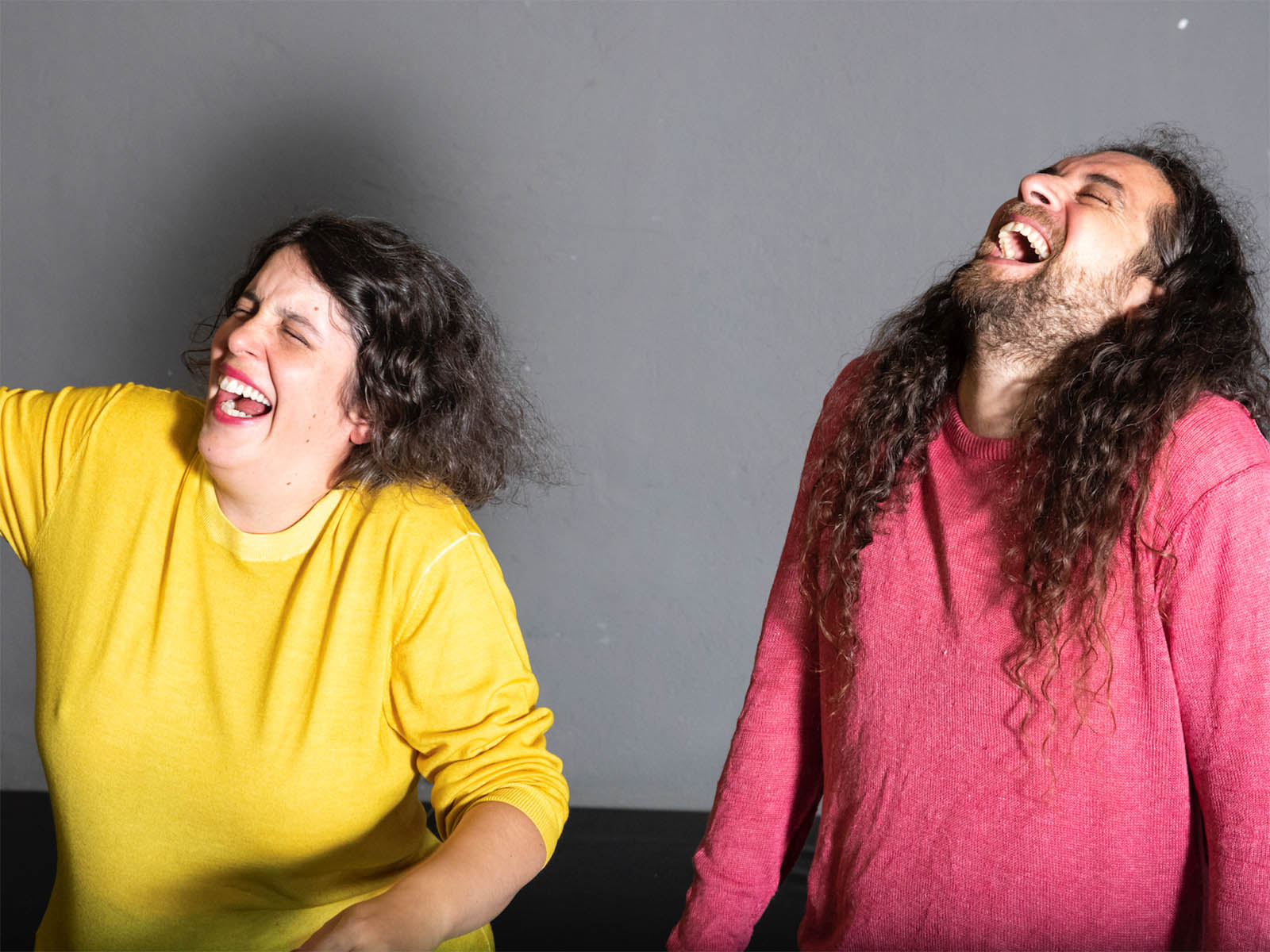 Choreografin Eugénie Rebetez und Performer Tarek Halaby, «Ha ha ha».