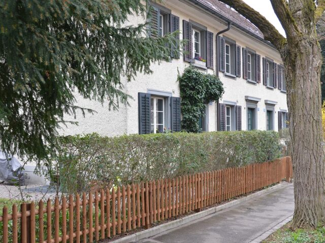 Die Musterhäuser an der Wibichstrasse 5-11 waren Vorläufer der Schindelhäuser.